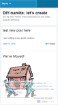 Mobile Screenshot of diynamite.wordpress.com