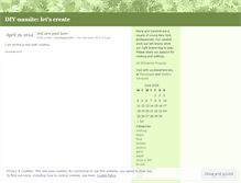 Tablet Screenshot of diynamite.wordpress.com
