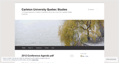 Desktop Screenshot of carletonquebecstudies.wordpress.com