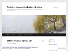 Tablet Screenshot of carletonquebecstudies.wordpress.com