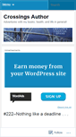 Mobile Screenshot of crossingsauthor.wordpress.com