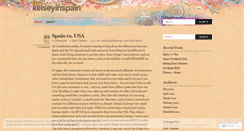 Desktop Screenshot of kelseyinspain.wordpress.com