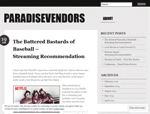 Tablet Screenshot of paradisevendors.wordpress.com