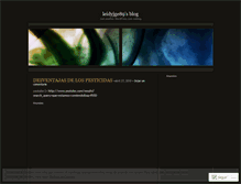 Tablet Screenshot of leidyjge89.wordpress.com