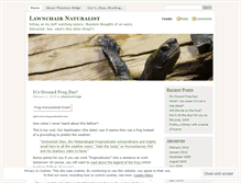 Tablet Screenshot of lawnchairnaturalist.wordpress.com