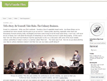 Tablet Screenshot of flipsfoodiefiles.wordpress.com