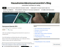 Tablet Screenshot of hausahomevideoresourcecentre.wordpress.com