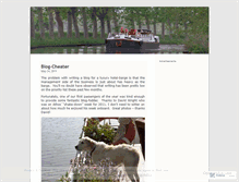 Tablet Screenshot of luxuryhotelbarge.wordpress.com