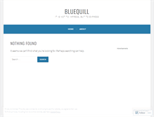 Tablet Screenshot of bluequill.wordpress.com