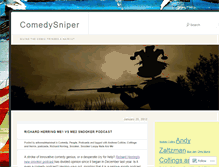 Tablet Screenshot of comedysniper.wordpress.com