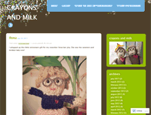 Tablet Screenshot of crayonsandmilk.wordpress.com