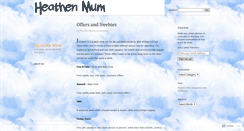 Desktop Screenshot of heathenmum.wordpress.com