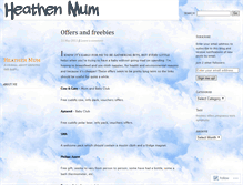 Tablet Screenshot of heathenmum.wordpress.com