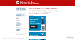 Desktop Screenshot of gyllenbuste.wordpress.com