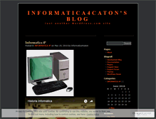 Tablet Screenshot of informatica4caton.wordpress.com