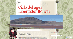 Desktop Screenshot of ciclodelagualibertadorbolivar.wordpress.com