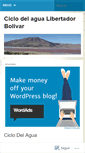 Mobile Screenshot of ciclodelagualibertadorbolivar.wordpress.com
