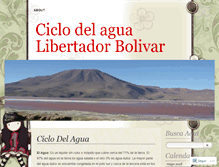 Tablet Screenshot of ciclodelagualibertadorbolivar.wordpress.com