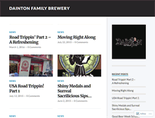 Tablet Screenshot of daintonbrewing.wordpress.com