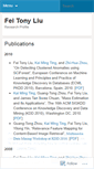 Mobile Screenshot of feitonyliu.wordpress.com