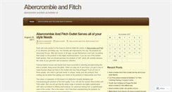 Desktop Screenshot of abercrombieuk421.wordpress.com