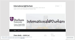 Desktop Screenshot of internationaldurham.wordpress.com