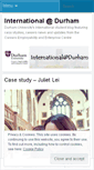 Mobile Screenshot of internationaldurham.wordpress.com