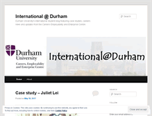 Tablet Screenshot of internationaldurham.wordpress.com