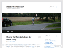 Tablet Screenshot of meandthemountain.wordpress.com