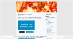 Desktop Screenshot of kimchifinland.wordpress.com