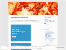 Tablet Screenshot of kimchifinland.wordpress.com