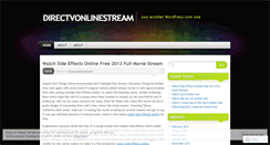 Desktop Screenshot of directvonlinestream.wordpress.com
