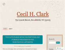 Tablet Screenshot of c3c1lclark89.wordpress.com