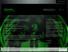 Tablet Screenshot of opcannabis.wordpress.com