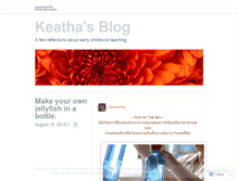 Tablet Screenshot of keatha.wordpress.com