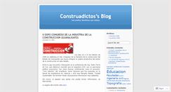 Desktop Screenshot of construadictos.wordpress.com