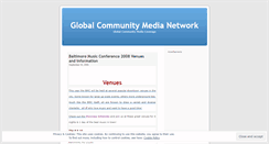Desktop Screenshot of globalcommunitymedianetwork.wordpress.com