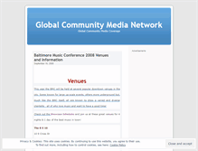 Tablet Screenshot of globalcommunitymedianetwork.wordpress.com