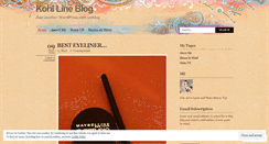 Desktop Screenshot of kohlline.wordpress.com