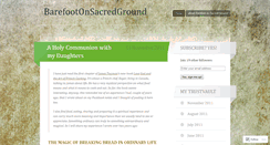 Desktop Screenshot of barefootonsacredground.wordpress.com