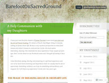 Tablet Screenshot of barefootonsacredground.wordpress.com
