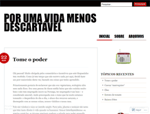 Tablet Screenshot of menosdescartavel.wordpress.com