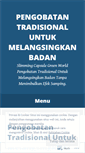 Mobile Screenshot of pengobatantradisionaluntukmelangsingkanbadan22.wordpress.com