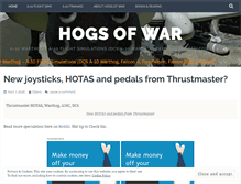 Tablet Screenshot of hogsofwar.wordpress.com