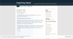 Desktop Screenshot of exploringsubud.wordpress.com