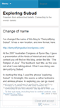 Mobile Screenshot of exploringsubud.wordpress.com