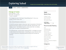 Tablet Screenshot of exploringsubud.wordpress.com