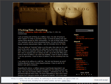 Tablet Screenshot of ivanascream.wordpress.com