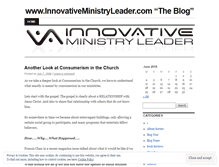 Tablet Screenshot of innovativeministryleader.wordpress.com