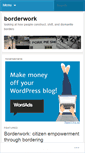 Mobile Screenshot of borderwork.wordpress.com